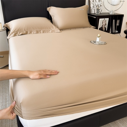 91家纺网 家纺一手货源 找家纺 （总）798家纺 2025新款纯色全棉贡缎单品系列-单床笠