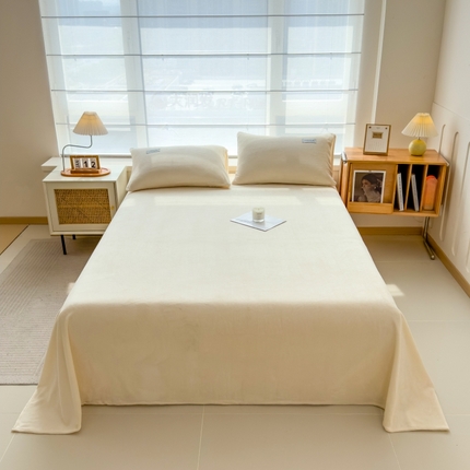 91家纺网 家纺一手货源 找家纺 （总）798家纺 2025新款纯色牛奶绒绒单品系列-单床单