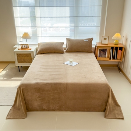 91家纺网 家纺一手货源 找家纺 （总）798家纺 2025新款纯色牛奶绒绒单品系列-单床单