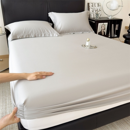 91家纺网 家纺一手货源 找家纺 （总）798家纺 2025新款纯色全棉贡缎单品系列-单床笠