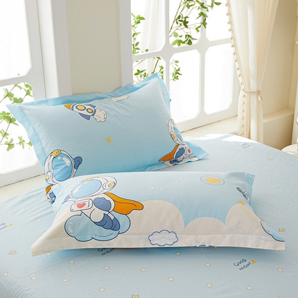 91家纺网 家纺一手货源 找家纺 钰伶 简约全棉12868印花纯棉单枕套  畅游星球