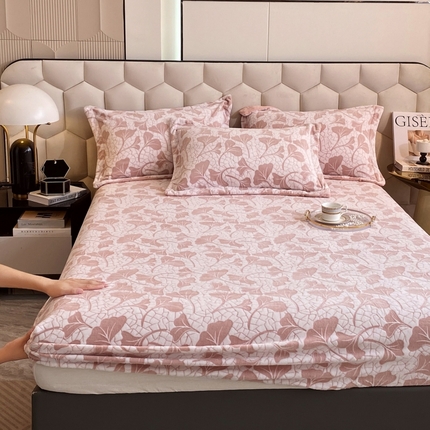 91家纺网 家纺一手货源 找家纺 （总）798家纺 2025新款牛奶绒雕花单床笠