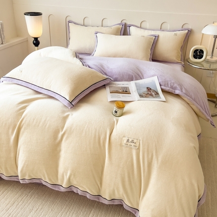 91家纺网 家纺一手货源 找家纺 （总）798家纺 2025新款牛奶绒良品系列四件套