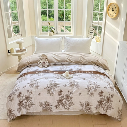 91家纺网 家纺一手货源 找家纺 （总）凌鼎 2025新款喷气加厚磨毛单被套