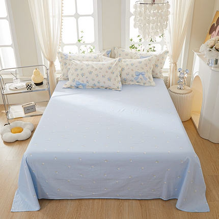 91家纺网 家纺一手货源 找家纺 （总）钰伶 2025新款全棉简约12868纯棉单床单