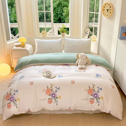 91家纺网 家纺一手货源 找家纺 （总）凌鼎 2025新款喷气加厚磨毛单被套