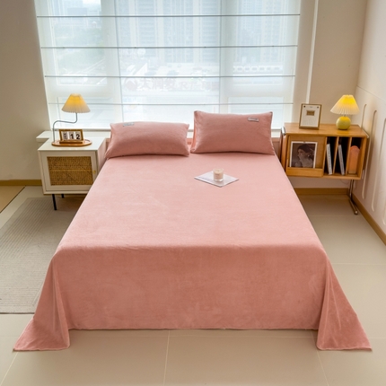 91家纺网 家纺一手货源 找家纺 （总）798家纺 2025新款纯色牛奶绒绒单品系列-单床单