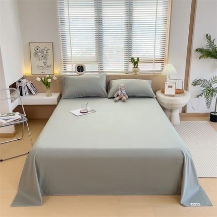 91家纺网 家纺一手货源 找家纺 （总）798家纺 2025新款12868全棉格子纯色床单