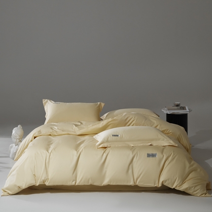 91家纺网 家纺一手货源 找家纺 （总）798家纺 2025新款纯色全棉贡缎单品系列-四件套