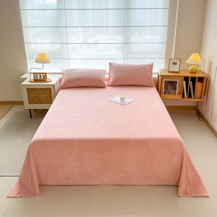 91家纺网 家纺一手货源 找家纺 （总）798家纺 2025新款纯色牛奶绒绒单品系列-单床单