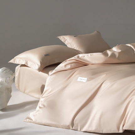 91家纺网 家纺一手货源 找家纺 798家纺 2025新款纯色全棉贡缎单品系列-单被套 香茶色