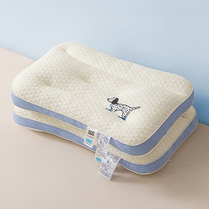 91家纺网 家纺一手货源 找家纺 （总）2024新款卡通亲子护颈枕枕头枕芯-快乐小狗