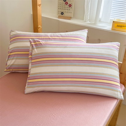 多品家纺 2024新款水洗棉枕套 焦糖甜心