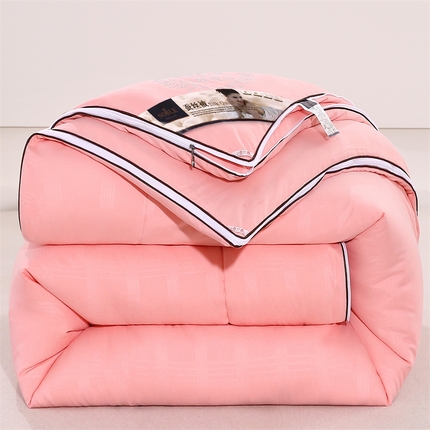 前程家纺 2025新款烫钻款被冬被春秋被拉链二合一子母被双胎被拉链款 烫钻款-玉色