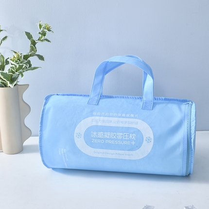 91家纺网 家纺一手货源 找家纺 （总）2025新款凉感冰蓝冷凝胶慢回弹切割海绵记忆枕凉感因子冰感凝胶零压枕头