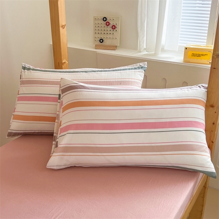 多品家纺 2024新款水洗棉枕套 可可西里