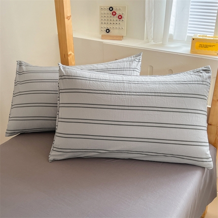 多品家纺 2024新款水洗棉枕套 律动