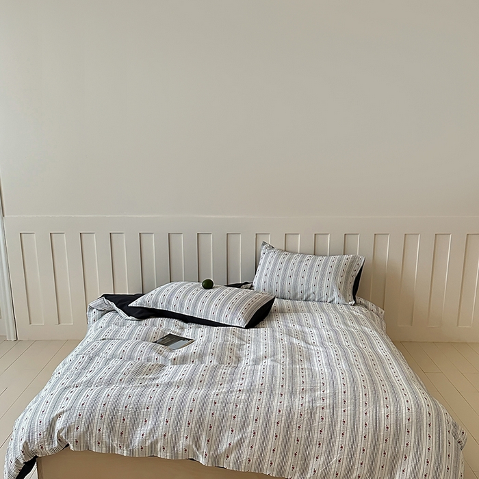 91家纺网 家纺一手货源 找家纺 （总）梦享生活家居 2024新款韩系提花四件套-知秋灰