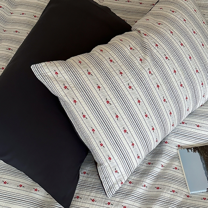 91家纺网 家纺一手货源 找家纺 （总）梦享生活家居 2024新款韩系提花四件套-知秋灰