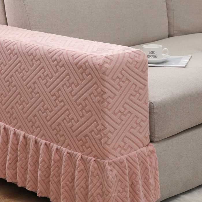 91家纺网 家纺一手货源 找家纺 千彤沙发垫 2024新款沙发扶手套-清韵系列 清韵-藕粉