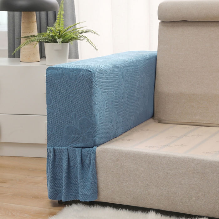 91家纺网 家纺一手货源 找家纺 千彤沙发垫 2024新款沙发扶手套-三叶草系列 三叶草-水蓝