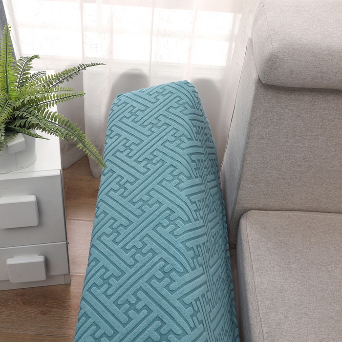 91家纺网 家纺一手货源 找家纺 千彤沙发垫 2024新款沙发扶手套-清韵系列 清韵-海蓝