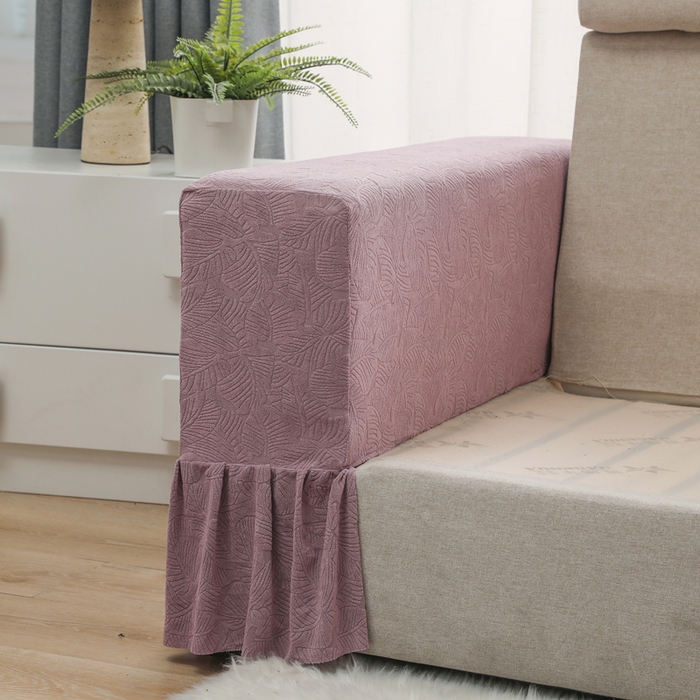 91家纺网 家纺一手货源 找家纺 千彤沙发垫 2024新款沙发扶手套-小树叶系列 小树叶-紫色