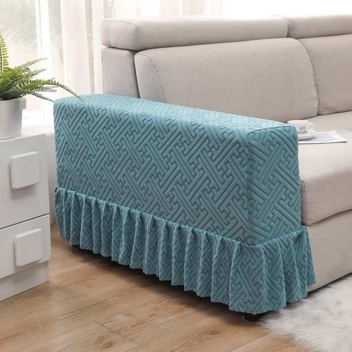 91家纺网 家纺一手货源 找家纺 千彤沙发垫 2024新款沙发扶手套-清韵系列 清韵-海蓝