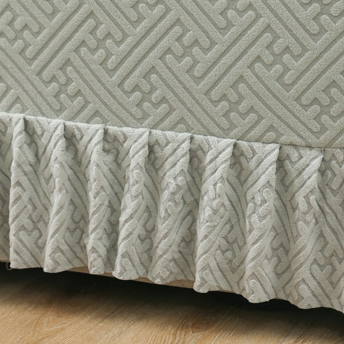 91家纺网 家纺一手货源 找家纺 千彤沙发垫 2024新款沙发扶手套-清韵系列 清韵-浅灰