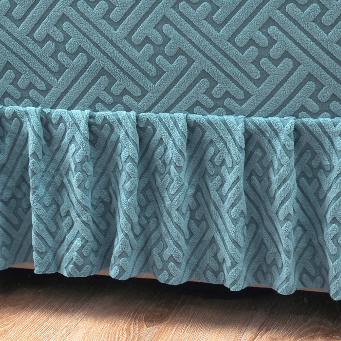 91家纺网 家纺一手货源 找家纺 千彤沙发垫 2024新款沙发扶手套-清韵系列 清韵-海蓝