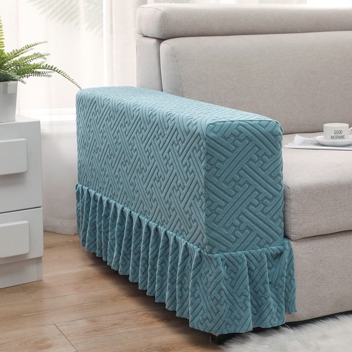 91家纺网 家纺一手货源 找家纺 千彤沙发垫 2024新款沙发扶手套-清韵系列 清韵-海蓝