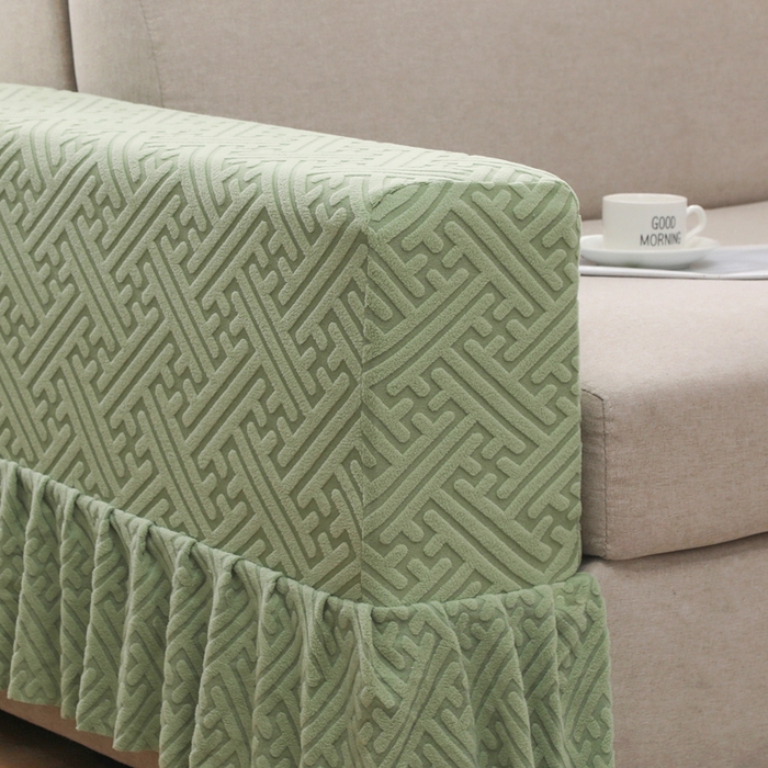 91家纺网 家纺一手货源 找家纺 千彤沙发垫 2024新款沙发扶手套-清韵系列 清韵-浅绿