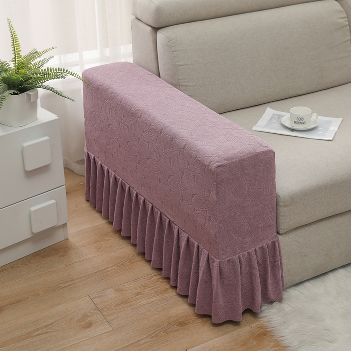 91家纺网 家纺一手货源 找家纺 千彤沙发垫 2024新款沙发扶手套-小树叶系列 小树叶-紫色