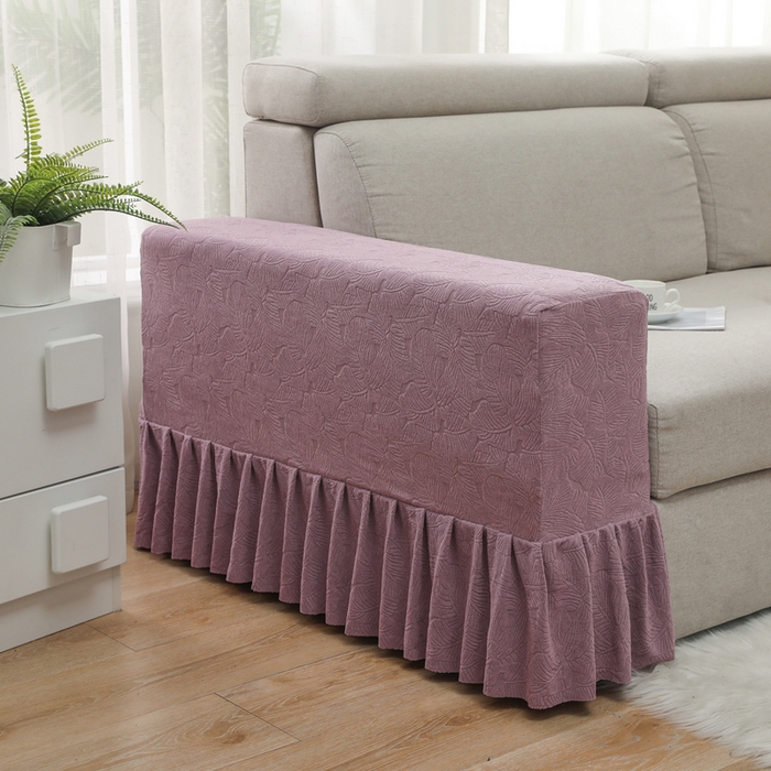 91家纺网 家纺一手货源 找家纺 千彤沙发垫 2024新款沙发扶手套-小树叶系列 小树叶-紫色