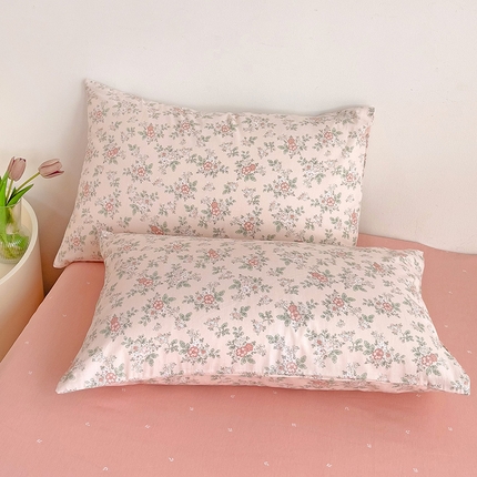 91家纺网 家纺一手货源 找家纺 （总）卡普家居 2025新款法式全棉小香风碎花单枕套-小红书拍摄