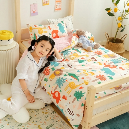 91家纺网 家纺一手货源 找家纺 （总）十九色 新款正宗13372全棉全工艺印花幼儿园三件套