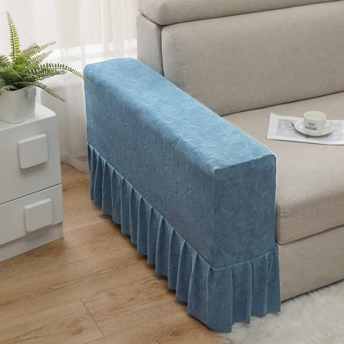 91家纺网 家纺一手货源 找家纺 千彤沙发垫 2024新款沙发扶手套-小树叶系列 小树叶-水蓝