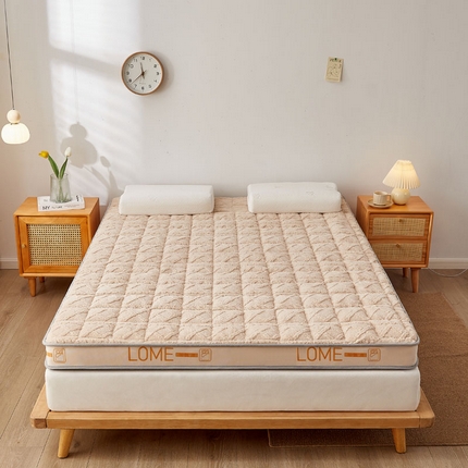 91家纺网 家纺一手货源 找家纺 （总）暖季家纺2025新款 双边立体款 塔芙绒绒床垫  