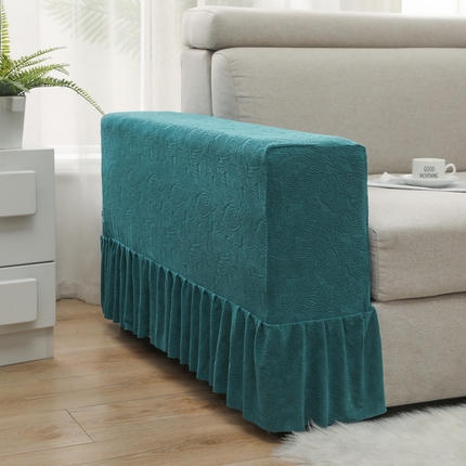 千彤沙发垫 2024新款沙发扶手套-小树叶系列 小树叶-孔雀蓝