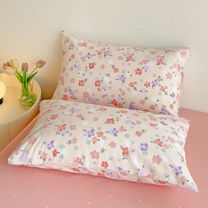 91家纺网 家纺一手货源 找家纺 卡普家居 2025新款法式全棉小香风碎花单枕套-小红书拍摄 晨园幽香