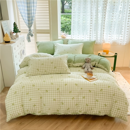 91家纺网 家纺一手货源 找家纺 （总）佰亿莱 2024新款豆豆绒四件套