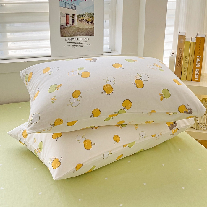 91家纺网 家纺一手货源 找家纺 卡普家居 2025新款法式全棉小香风碎花单枕套-实景拍摄 夏日甜果