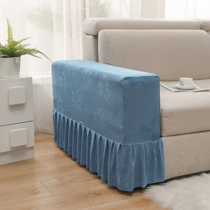 91家纺网 家纺一手货源 找家纺 千彤沙发垫 2024新款沙发扶手套-三叶草系列 三叶草-水蓝