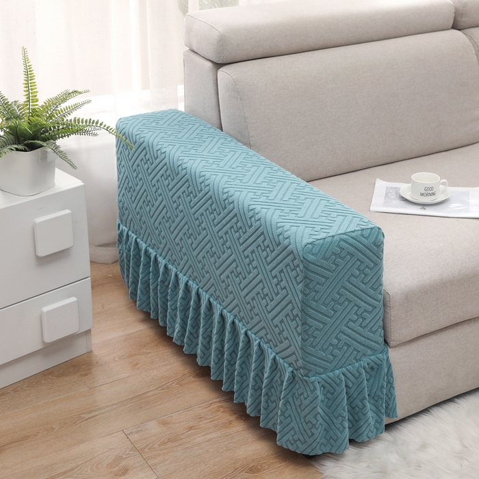 91家纺网 家纺一手货源 找家纺 千彤沙发垫 2024新款沙发扶手套-清韵系列 清韵-海蓝