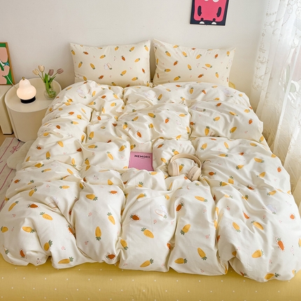 91家纺网 家纺一手货源 找家纺 卡普家居 2025新款法式全棉小香风碎花四件套-小红书拍摄 萝卜蹲