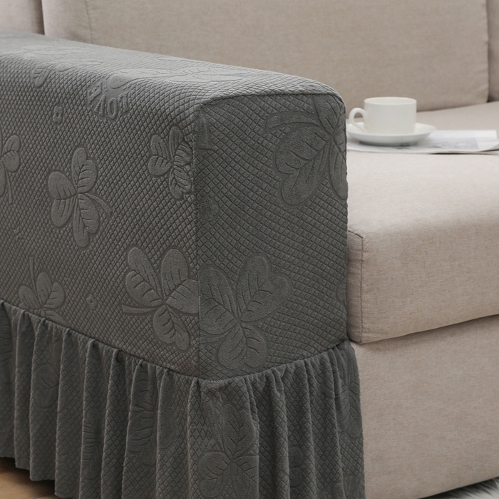 91家纺网 家纺一手货源 找家纺 （总）千彤沙发垫 2024新款沙发扶手套-三叶草系列