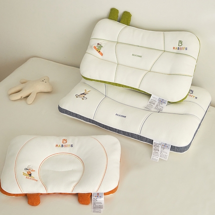 91家纺网 家纺一手货源 找家纺 （总）微枕芯 2024新款RABBITS儿童护脊分区定型枕枕头枕芯