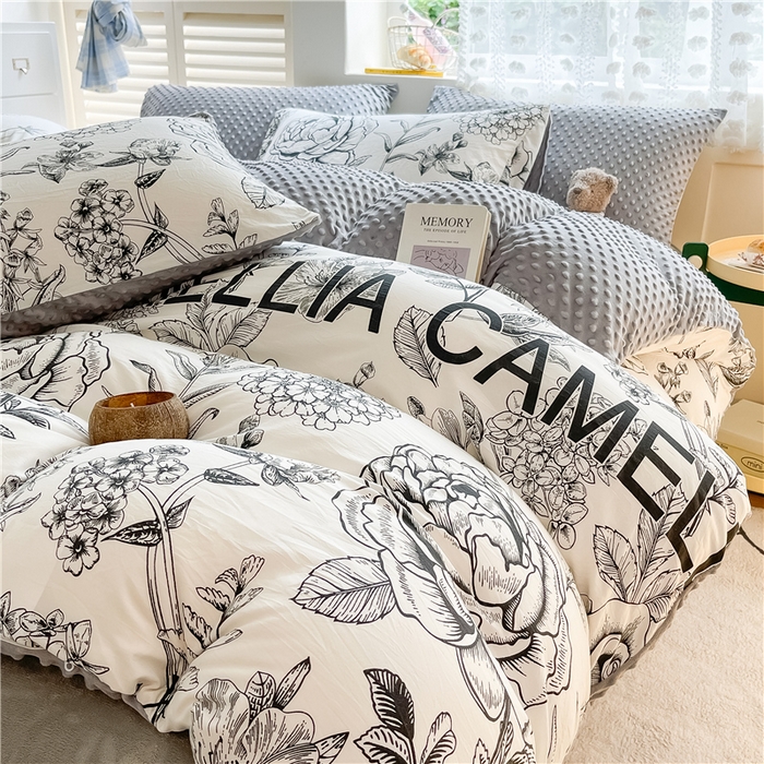 91家纺网 家纺一手货源 找家纺 （总）佰亿莱 2024新款豆豆绒四件套