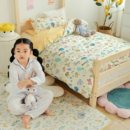 91家纺网 家纺一手货源 找家纺 （总）十九色 新款正宗13372全棉全工艺印花幼儿园三件套