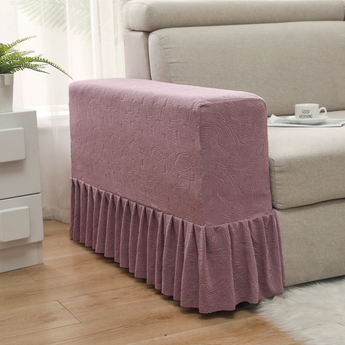 91家纺网 家纺一手货源 找家纺 千彤沙发垫 2024新款沙发扶手套-小树叶系列 小树叶-紫色